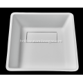 Pure resin square modern washbasin for cabinet